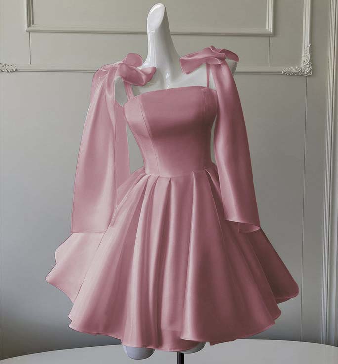 Straps Sleeveless Short A Line Homecoming Dress With Ruffles HC0162