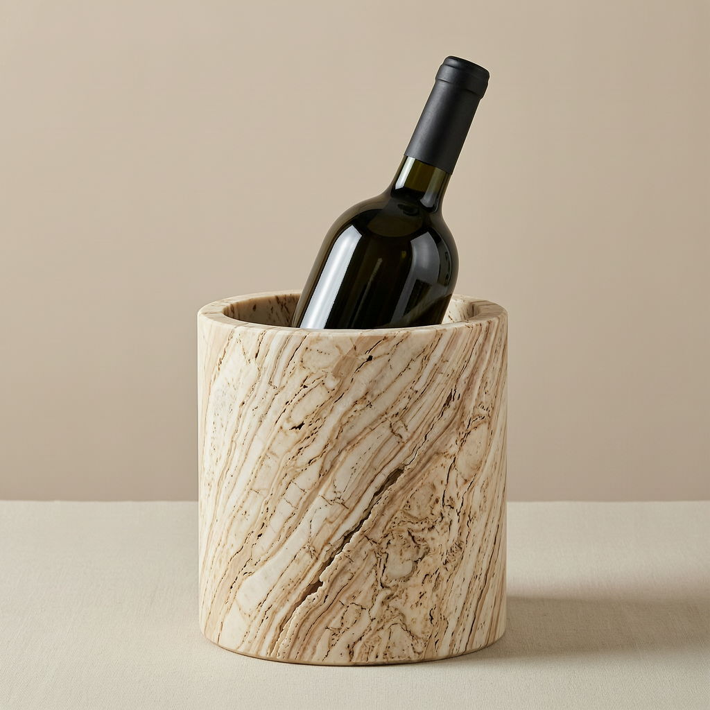 Travertine Wine Cooler - overall