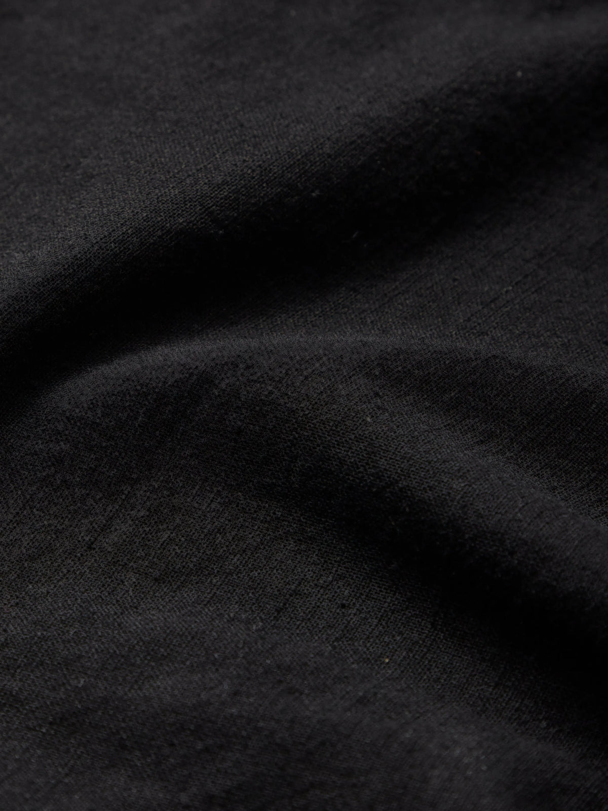Maxi Linen Dress, Half Sleeve, V Neck, Plain, Button Design, Vintage, Black