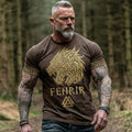 Men's Viking Dragon Print Comfy T-shirt