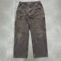Vintage Carhartt Workwear Pants Brown SZ 33 x 30