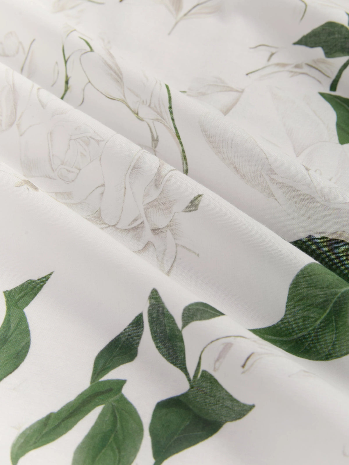 Maxi Cotton Dress, Cap Sleeves, Shawl Collar, Floral, Pocket Design, Vintage, White