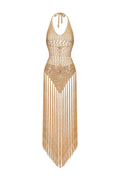 Tesare Tassel Weave Midi Dress