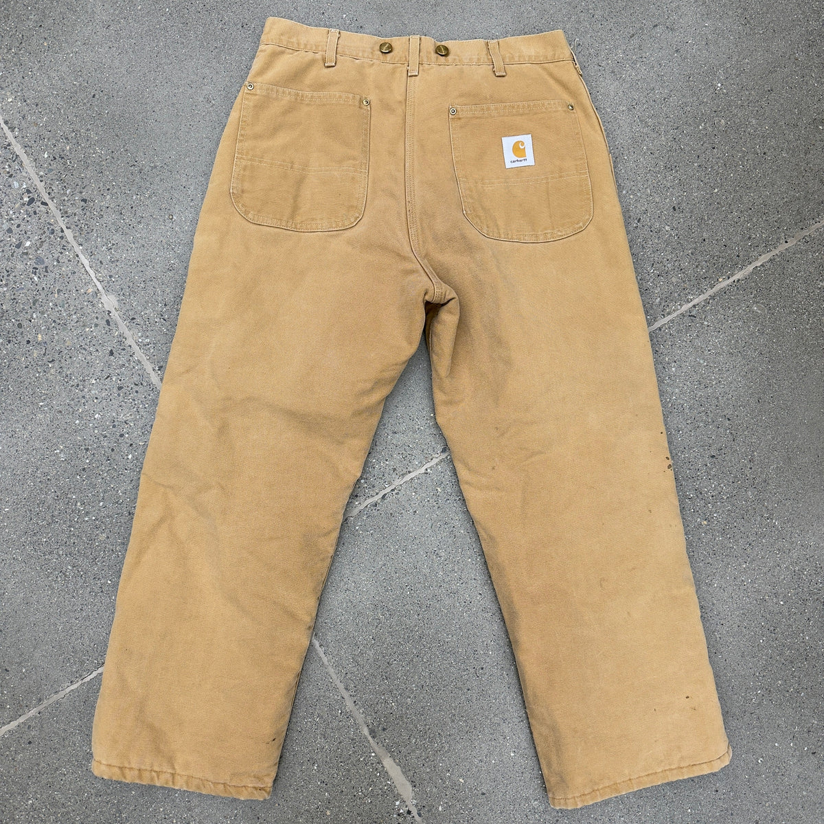 Carhartt Insulated Khaki Pants SZ 34 x 34