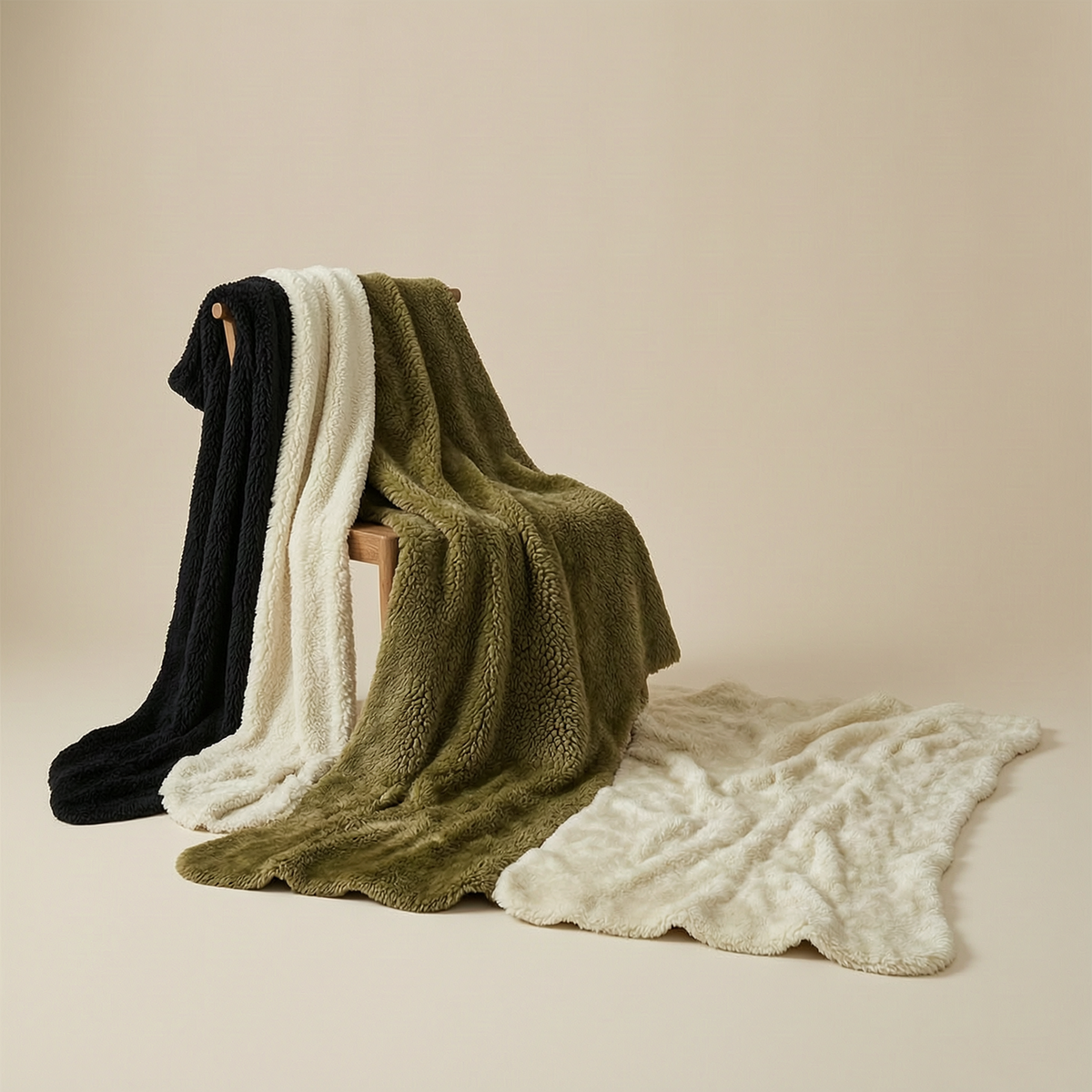 Tibetan Lambskin Rug - scene