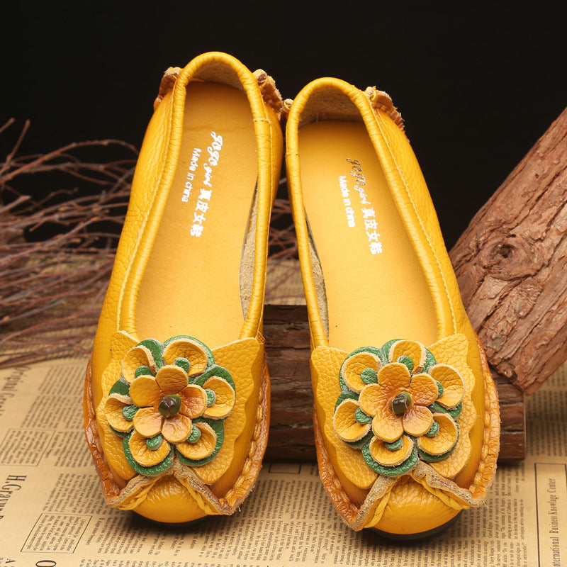 Vintage Comfortable Soft-soled Shallow-mouth Handmade Shoes