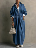 Bohemian Denim Shirt Dress