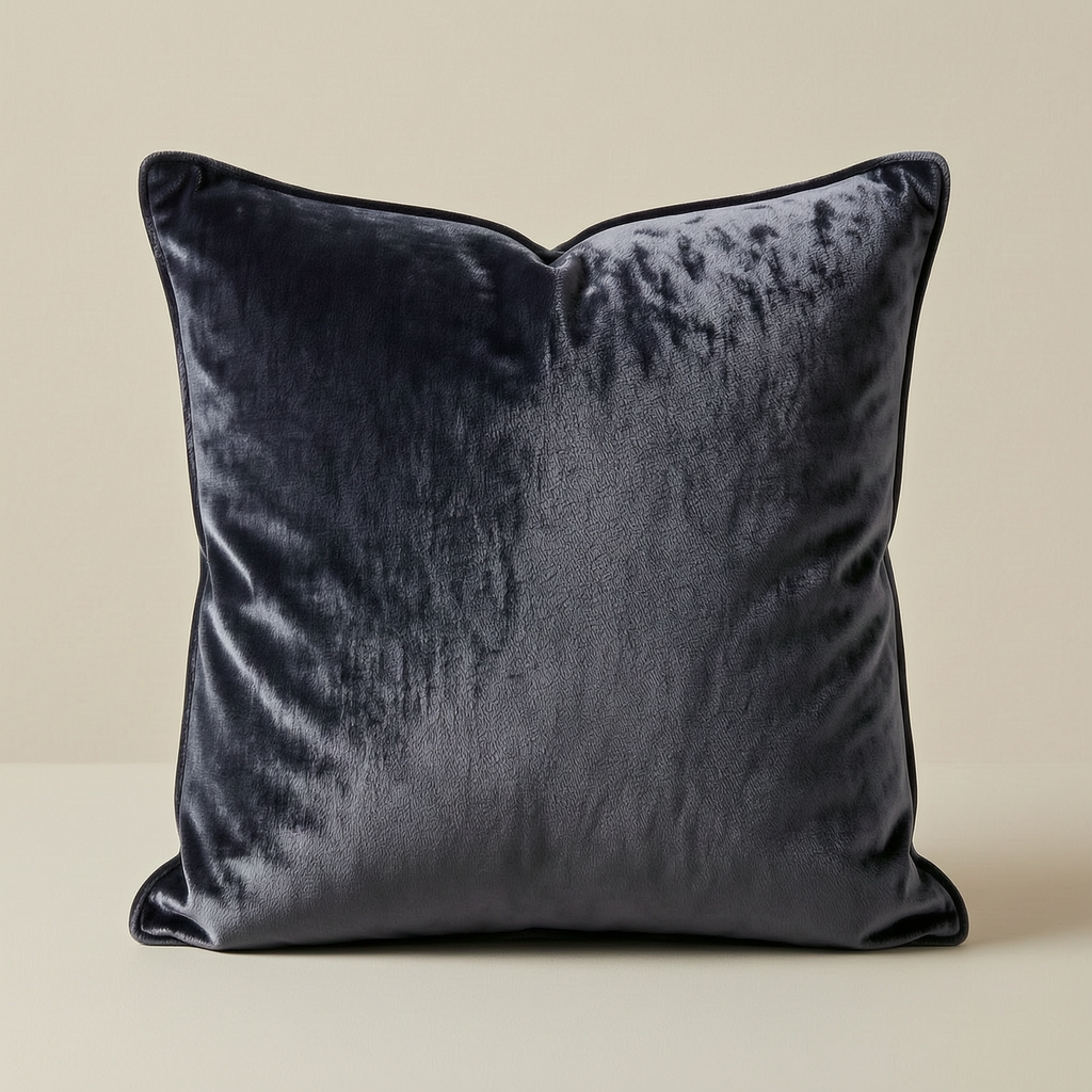 Textured Velvet Cushion Bespoke - closeup