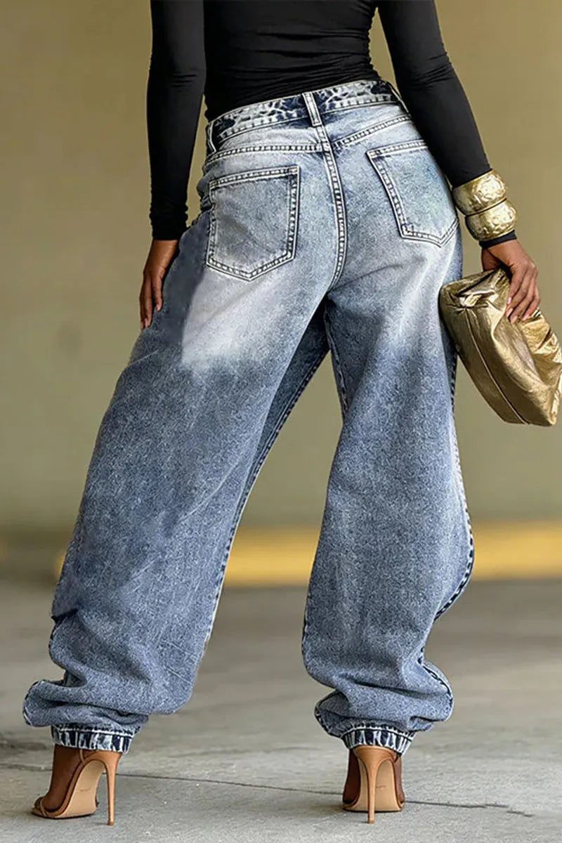 Women's Two-Piece Street Style Fashion Jeans