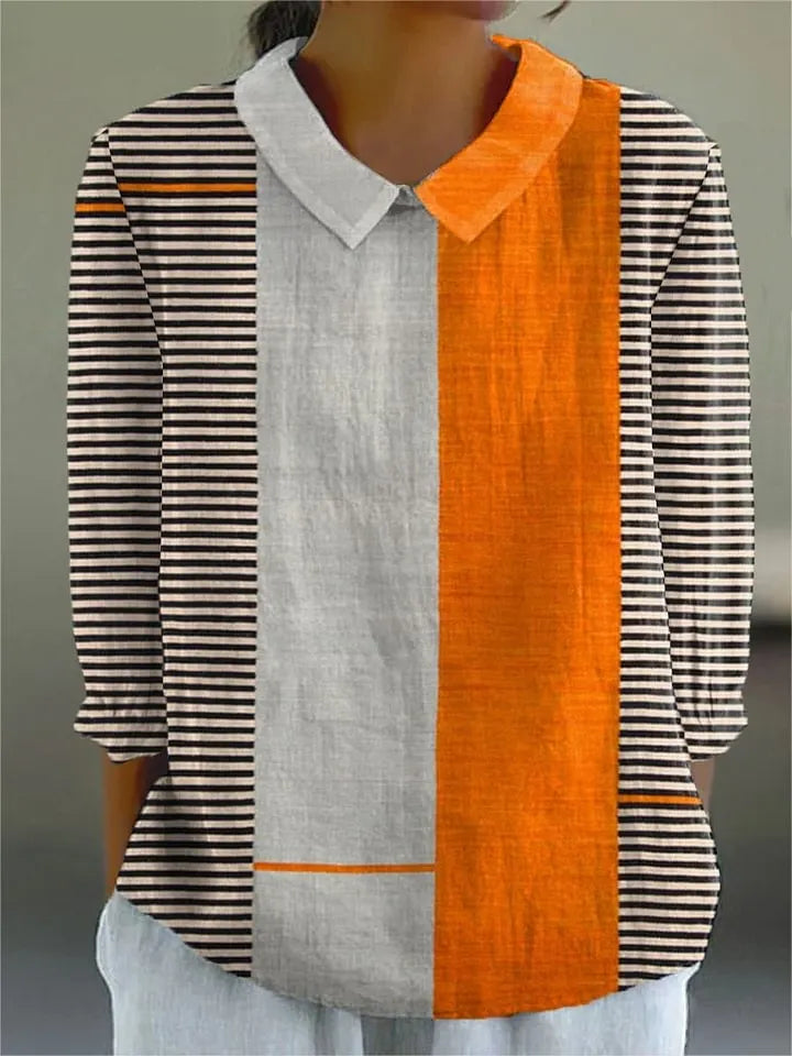 Women's Vintage Boho Geometry Art Print Casual Dress