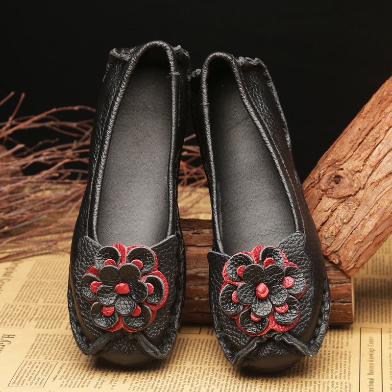 Vintage Comfortable Soft-soled Shallow-mouth Handmade Shoes