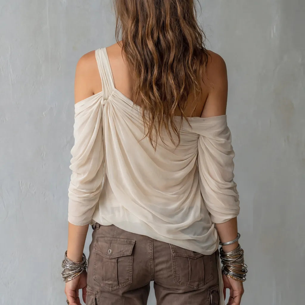 A Soft And Elegant Bohemian-style Chiffon Top