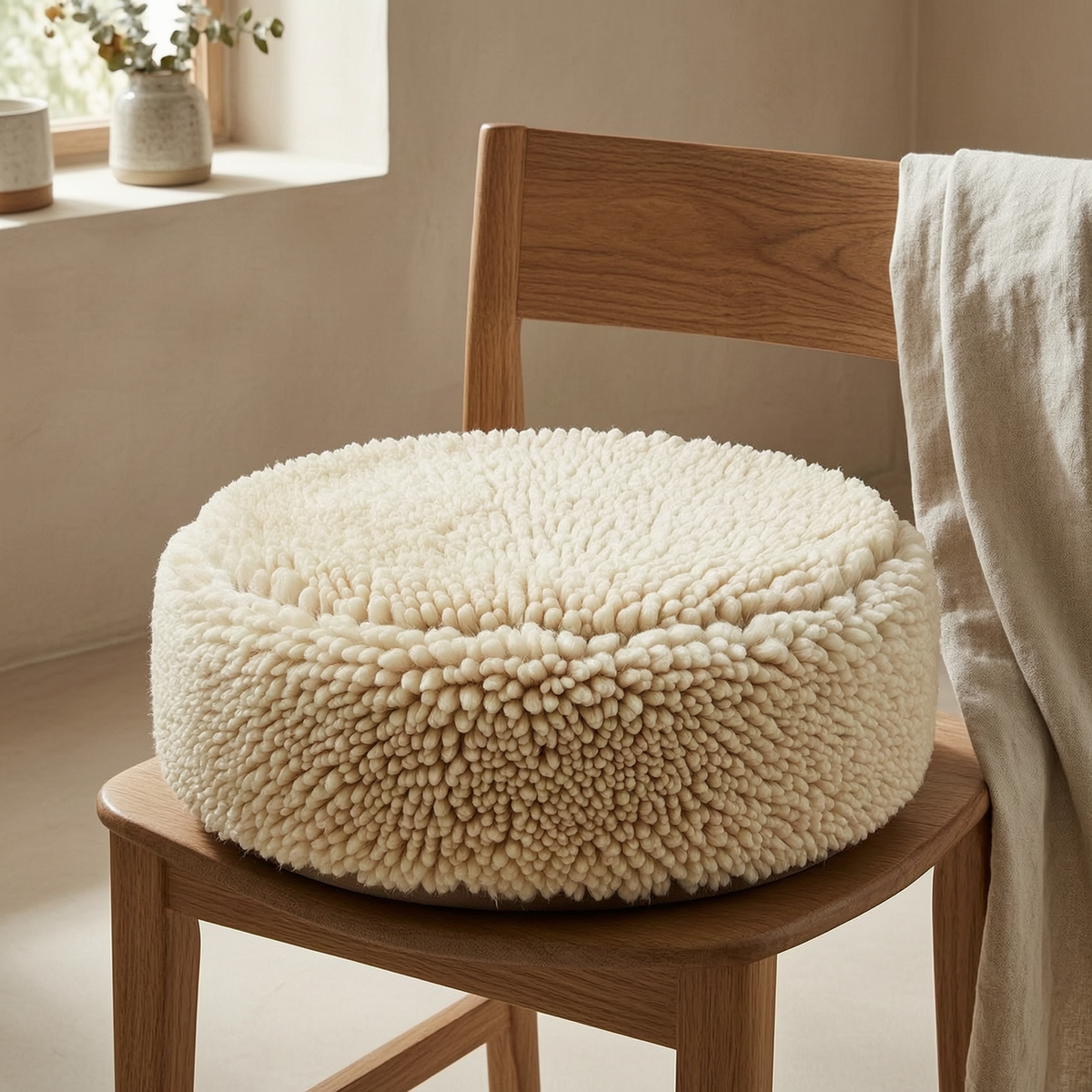 Shorn Sheepskin Seat Warmer - scene