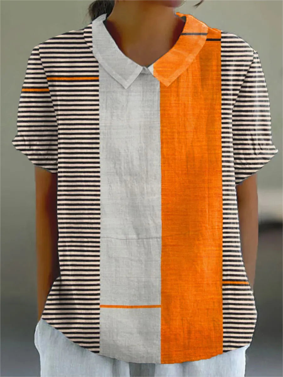 Women's Vintage Boho Geometry Art Print Casual Dress