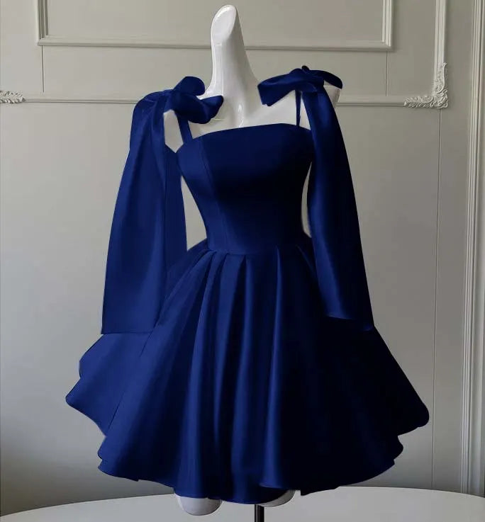 Straps Sleeveless Short A Line Homecoming Dress With Ruffles HC0162