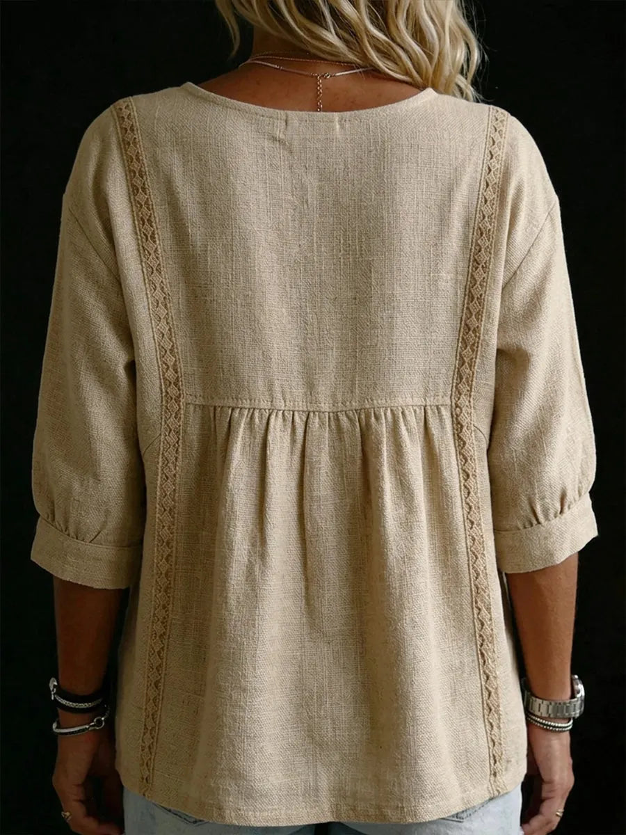 Casual Linen And Cotton Tops
