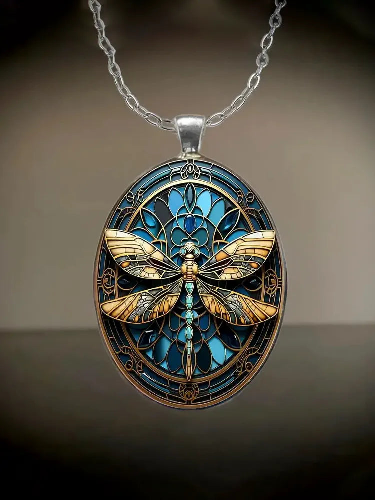 Boho Dragonfly Pendant Necklace