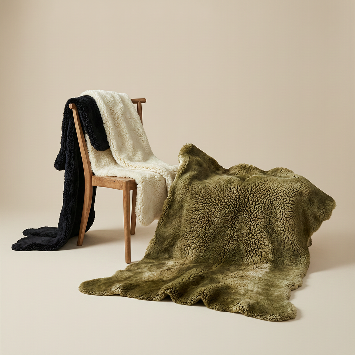 Tibetan Lambskin Rug - overall