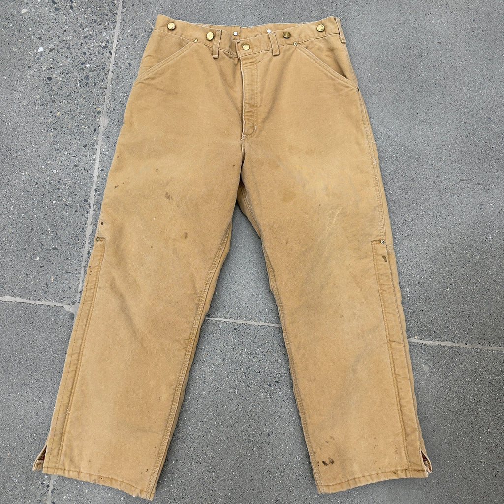 Carhartt Insulated Khaki Pants SZ 34 x 34