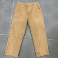 Carhartt Insulated Khaki Pants SZ 34 x 34