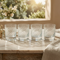 Melted Crystal Gin Glass - Set of 4 - scene