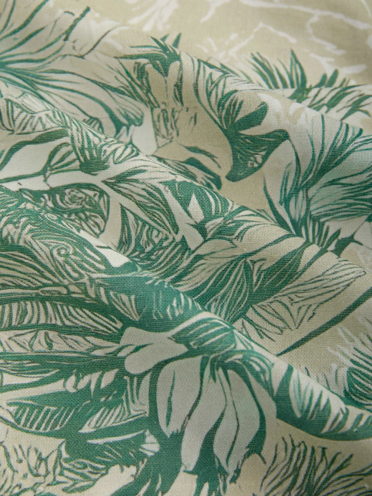 Maxi Cotton Dress, Short Sleeves, V Neck, Floral, Vacation, Vintage, Green