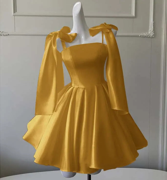 Straps Sleeveless Short A Line Homecoming Dress With Ruffles HC0162
