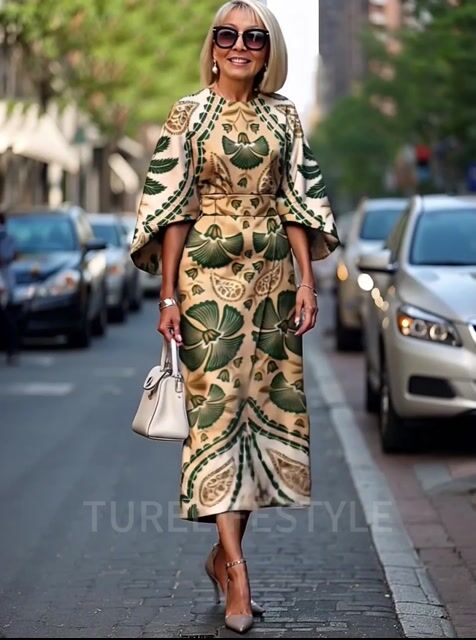 Formal Dress Hip Wrap Skirt Waist Party Skirt Round Neck Sleeve Design Dress