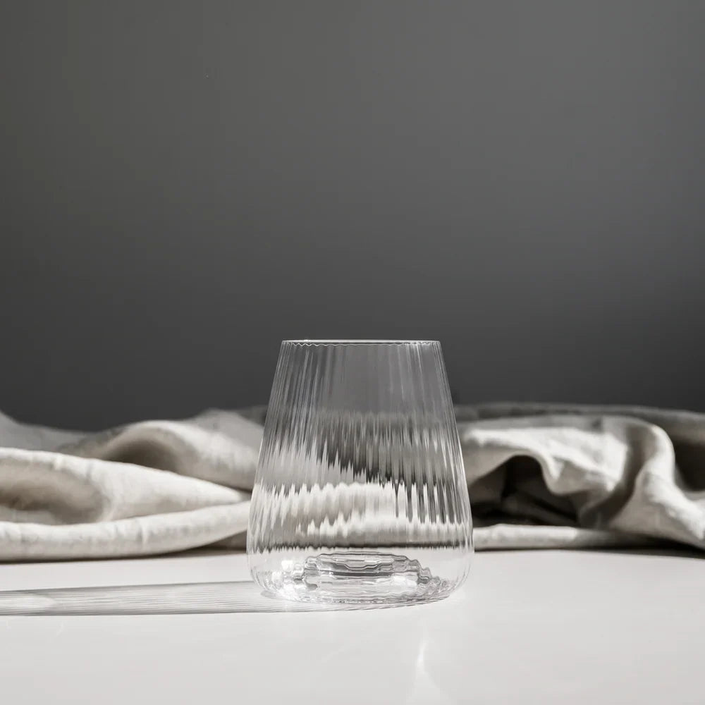 Melted Crystal Stemless Glass- Set of 4