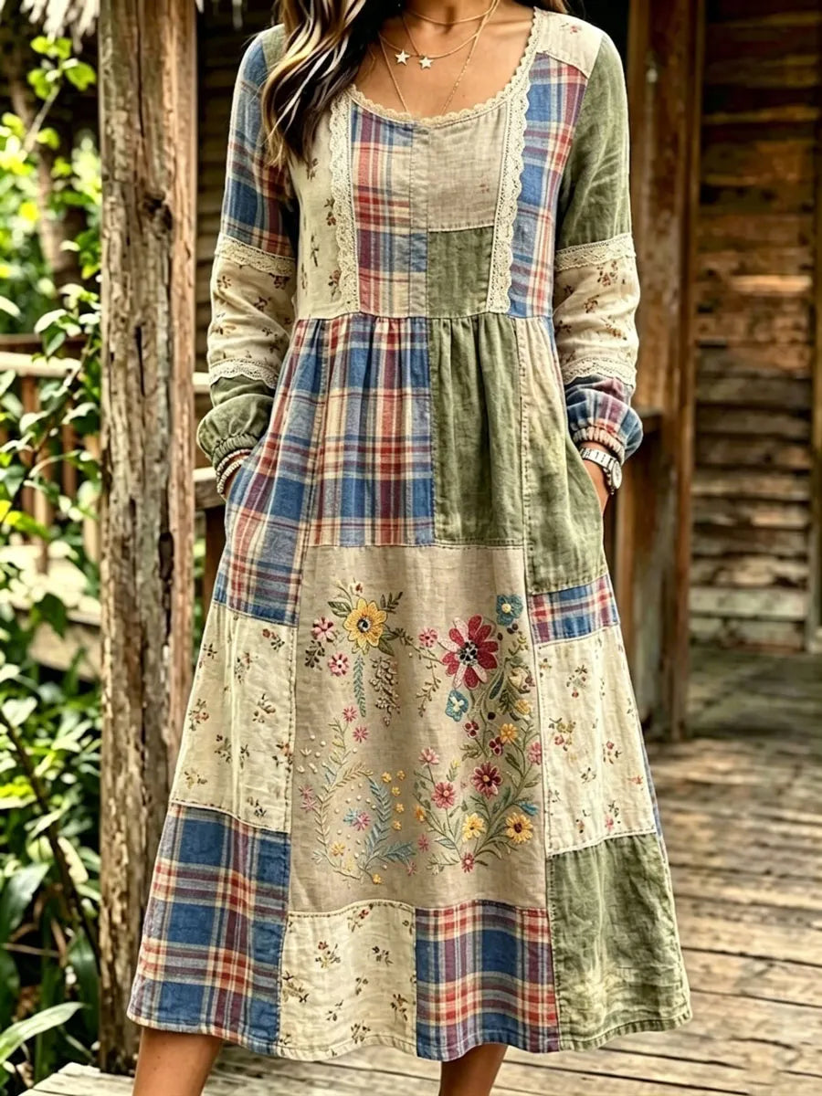 Women'S Casual Plant Flower Art Printed Art Dress
