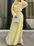 Casual cotton and linen two piece set