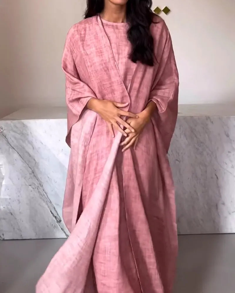 Casual Dress & Gown Cardigan Two-Piece Set