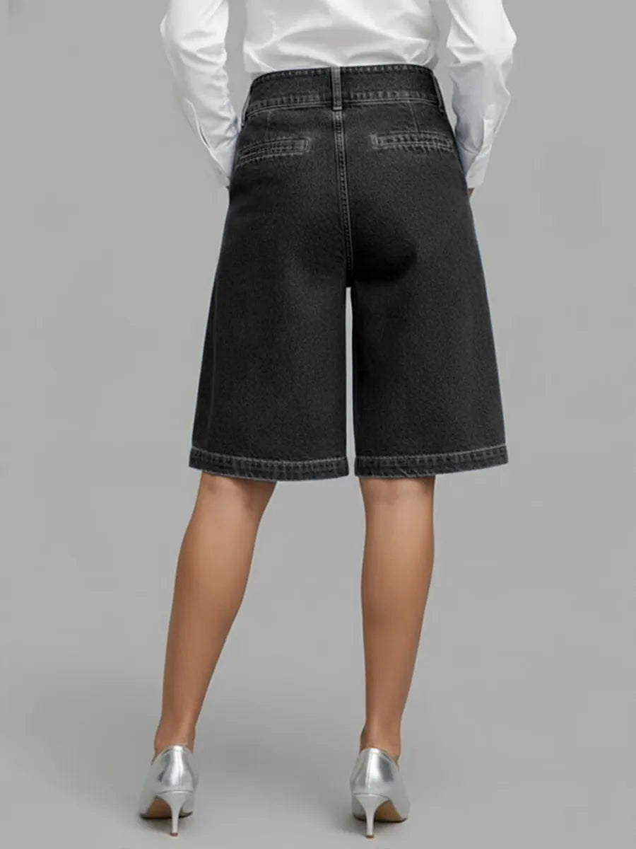 Women's High-waisted Casual Loose Denim Shorts