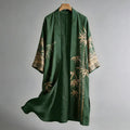 Japanese Bamboo Art Linen Blend Kimono