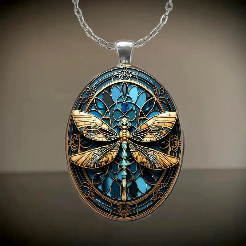 Boho Dragonfly Pendant Necklace