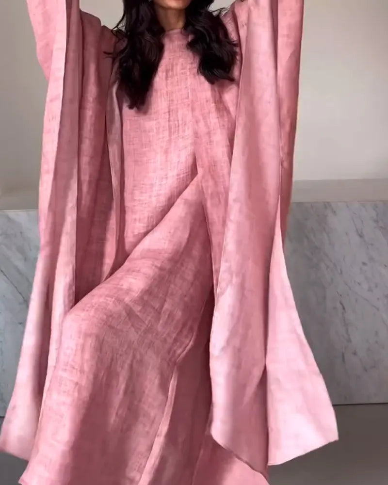 Casual Dress & Gown Cardigan Two-Piece Set
