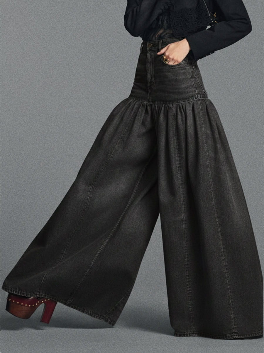 Relaxed  Casual Wide-leg Jeans — Comfort Meets Classic Denim